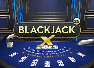 Blackjack X 25 - Azure - TROPICANA77