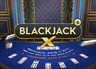 Blackjack X 6 - Azure - TROPICANA77